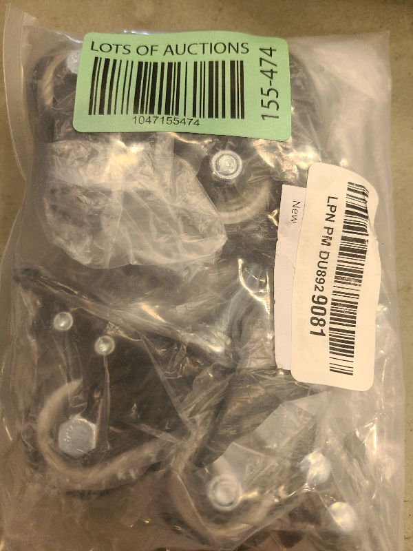 Photo 1 of AAGUT 1.5" Swivel Stem Casters Wheels with Brake Lock Screwed Bolt 3/8"-16x1, Heavy Duty PU Rubber Wheels, 4 Packs with Nuts