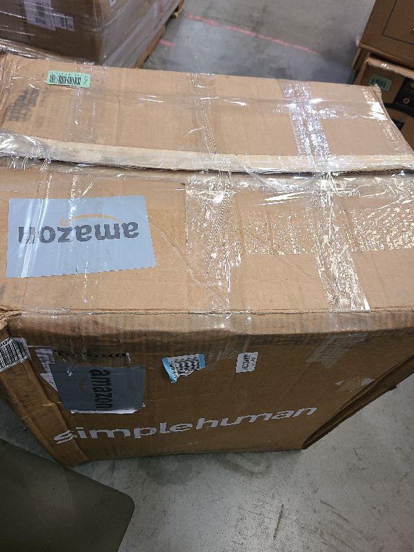 Photo 1 of Simplehuman Simplehuman 15.3 Gallon/58 Liter Rectangular Recycler -Brushed Stainless Steel