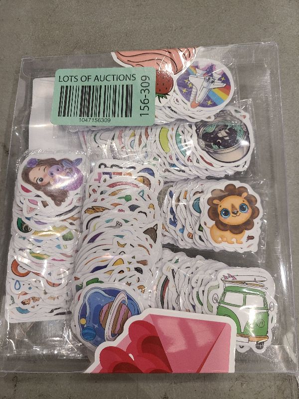 Photo 1 of Apakkai 600 Pcs Cute Stickers for Kids, Water Bottle Stickers for Teens, Kawaii Vinyl Phone Laptop Skateboard Animal Waterproof Sticker, Bulk Aesthetic Sticker Packs for Boys Girls Teacher