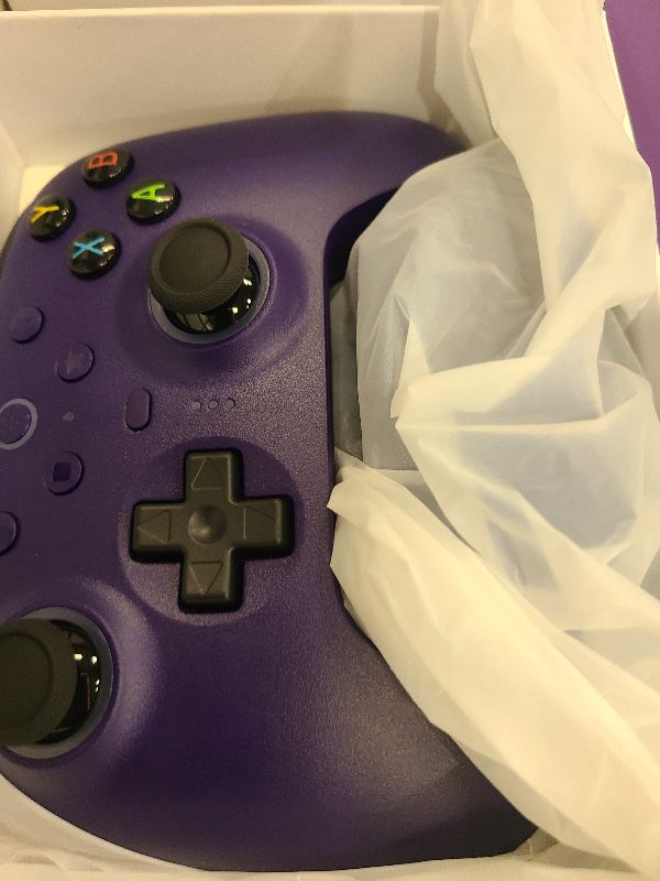 Photo 1 of 8BitDo Ultimate 2 Wireless Controller for Windows & Android, Gaming Controller with TMR Joysticks, Switchable Hall Effect/Tactile Triggers, RGB Fire Ring, 8Speed Wireless Tech, Purple