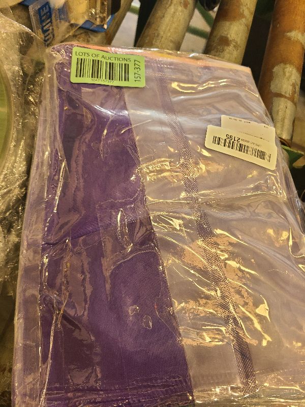 Photo 1 of 12 Pcs Bright Color Satin Silk Table Runners, Multi Color Fall Party Chair Sashes for Thanksgiving Christmas New Year Wedding Banquet Birthday Party Decoration, 12 x 108 Inch