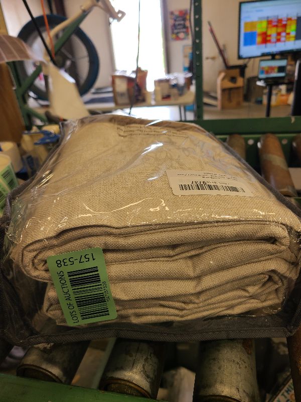 Photo 1 of 100% Blackout Shield Linen Blackout Curtains for Bedroom 96 Inches Long, Back Tab/Rod Pocket Living Room Drapes, Thermal Insulated Blackout Curtains 2 Panels Set, 50" W x 96" L,Cream