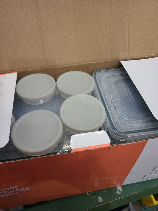 Photo 1 of 50 PCS Food Storage Containers with Lids Airtight (25 Lids & 25 Containers)- Reusable Plastic Leakproof Meal-Prep Container for Kitchen Storage Organization Microwave/Dishwasher Safe with Labels & Pen