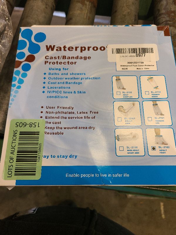 Photo 1 of 100% Waterproof Foot Cast Cover Wound Protector for Shower Bath, Watertight Cast Bag Covers for Broken Surgery Foot, Wound and Burns - Reusable [2025 Upgrade]