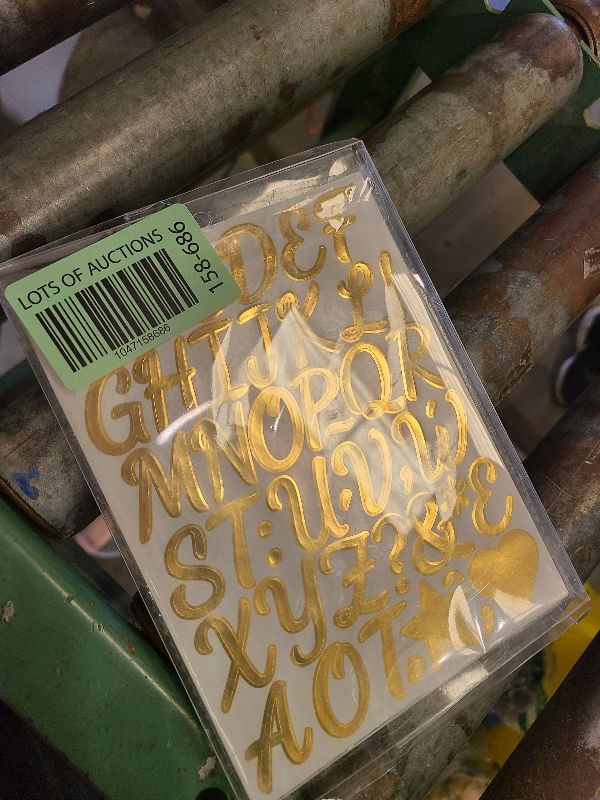 Photo 1 of 1600 Pieces 30 Sheets Vinyl Cursive Letters Stickers Set,1 Inch Gold Self Adhesive Alphabet Number Stickers,DIY Small Letter Number Decals for Scrapbooking,Water Bottles,Jars,Spices,Craft,Mailbox