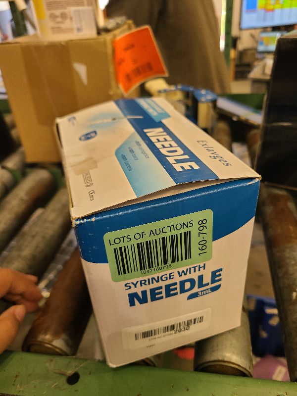 Photo 1 of 100 Pack Disposable 3ml/cc Lab Syringes with 23Ga 1 Inch Needle Luer Lock, Individually Sealed Packed