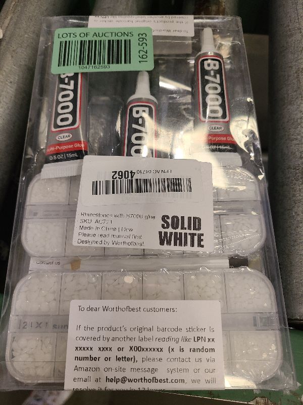 Photo 1 of 11000Pcs Solid White Rhinestones Flatback with b7000 Glue for Crafts Clothing Clothes Crafting Shoes Tumblers Cups, Resin Rinestones Gems Flat Back Crystals Diamonds 2/3/4/5mm Assorted Sizes