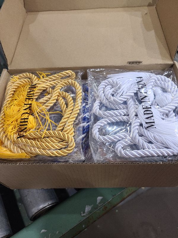 Photo 1 of 16 Colors 2025 Graduation Cords - Grad Honor Cords with Tassel for Bachelor Gown Graduation Gifts, Pink Gold Red White Silver Purple Green Blue…