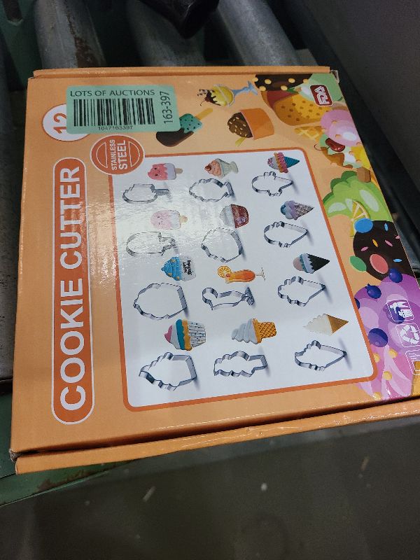 Photo 1 of 12Pcs Ice Cream Cone Cookie Cutter Summer Theme Cookie Cutter Set Stainless Steel Metal Cookie Molds for Making Popsicle, Soft Serve Ice Cream, Sundae, Cupcake