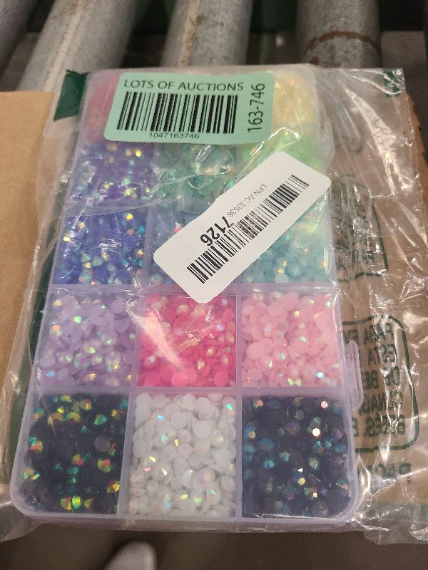 Photo 1 of 5200Pcs Resin Jelly Rhinestones with Tweezers for Crafting, Mixed-Color 5mm Flatback Gems, Bedazzling Crystal for DIY Crafts Clothing Tumblers Mugs Shoes Fabric Nail Art