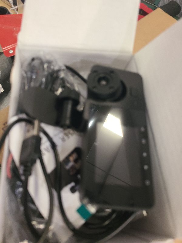Photo 1 of 3 Channel Dash Cam Front and Rear Inside with 64GB Card, WIZACE1080P Dash Camera for Cars, Dashcam Three Way Triple Car Camera with IR Night Vision, Loop Recording, G-Sensor, HDR, 24 Hours Recording