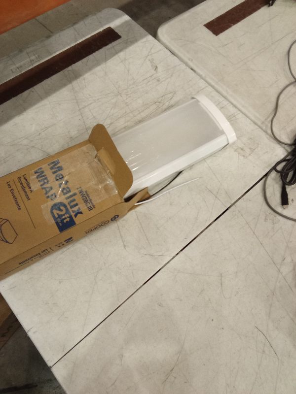 Photo 1 of Metalux 2 ft. 2100 Lumens Integrated LED Dimmable White Wraparound Light, 4000K
