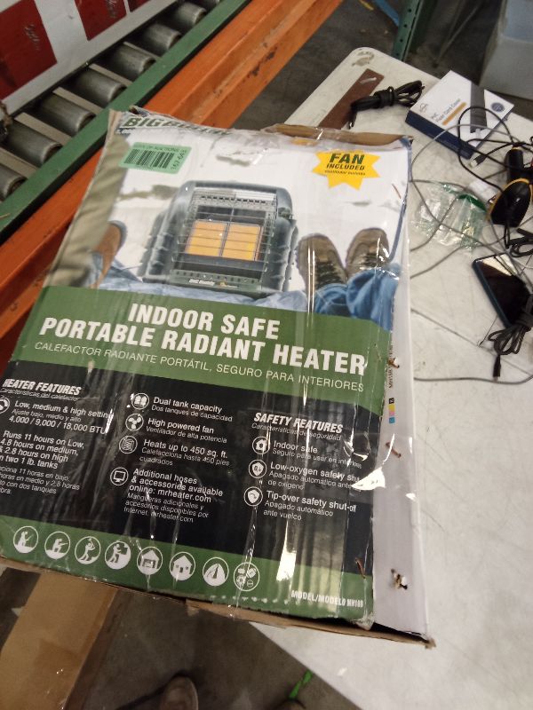 Photo 1 of Mr. Heater 4,000-18,000 BTU Green Big Buddy Portable Liquid Propane Heater