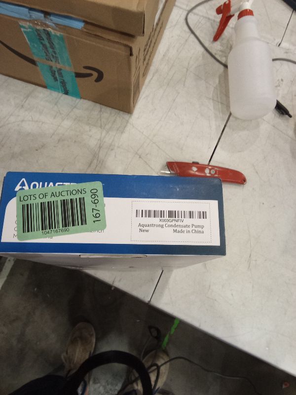 Photo 1 of Aquastrong Mini Split HVAC Condensate Pump, 9.6 GPH, 115V/230V, Automatic Safety Switch, AC Condensate Removal for Air Conditioner, Furnace, Dehumidifier, 3.3' Power Cord