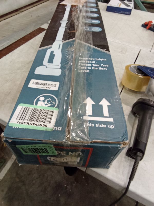 Photo 1 of Seesii 2 in 1 Cordless 8 inch Pole Saw & Mini Chainsaw with 2 Battery, Power Electric Polesaw for Tree Trimming, Chain Saw with Extension Pole, Limb Branch Cutter Pruner PS800