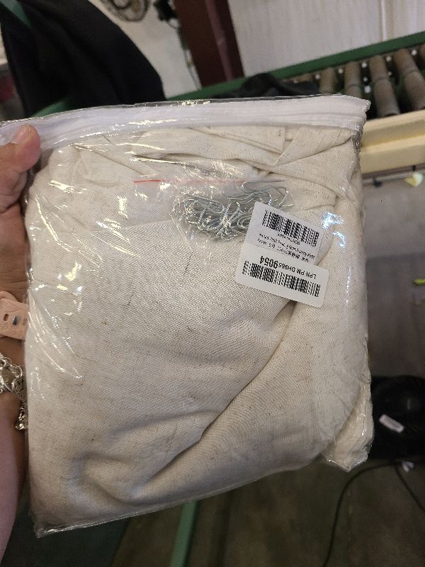 Photo 1 of Aersas Natural Pinch Pleated Linen Curtains 84 Inch Length 2 Panels for Living Room Bedroom Cream Semi Sheer Window Curtain Boho Neutral Back Tab Pinch Pleat Drape with Hooks 84 Inches Long