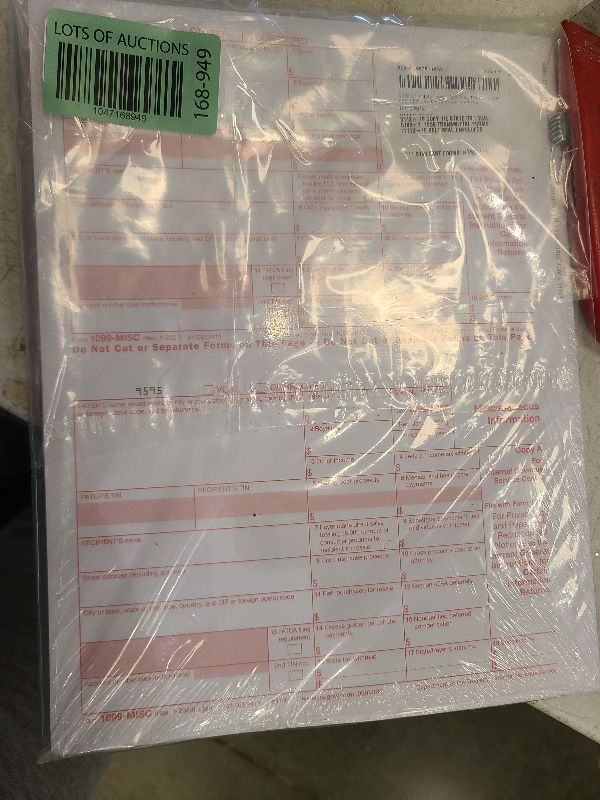 Photo 1 of 2024 Complete Laser 1099 Misc Tax Form Set and 1096 - Kit for 10 Vendors ~3-Part~ All 1099 Forms with Self-Seal Envelopes in Value Pack | 1099 Misc 2024