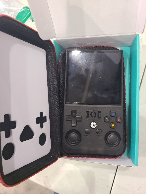Photo 1 of 2025 New Upgrade R36MAX Retro Handheld Game Console with 64G Built-in 18000+ Classic Games, Portable Hand Held Open Source Linux System 4.0-in 4k HD IPS Screen Video Player (Black MAX 64GB)