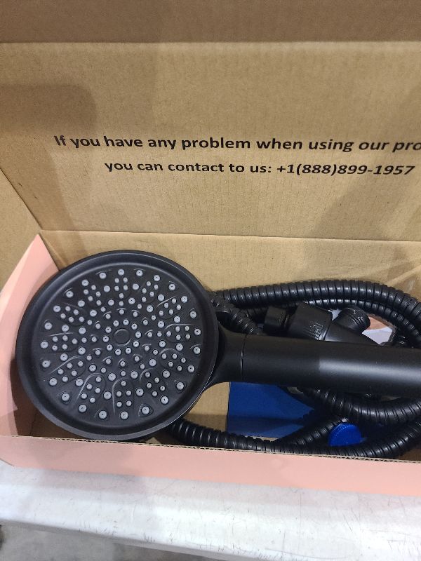 Photo 1 of Cobbe Filtered Shower Head with Handheld, High Pressure 6 Spray Mode Showerhead with Filters, Water Softener Filters Beads for Hard Water - Remove Chlorine - Reduces Dry Itchy Skin, Matte Black