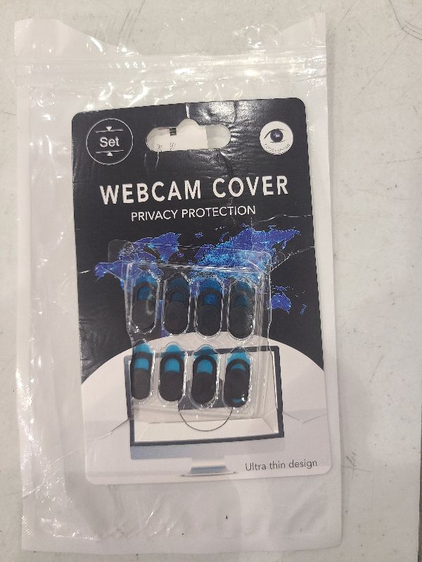 Photo 1 of Amabro 8PCS Webcam Cover Slide, Thin Phone Camera Cover Laptop Computer Camera Cover Slide Blocker Slider Lens Cover Protector Protect Privacy Security Fits Desktop PC Tablet Pad(Black)