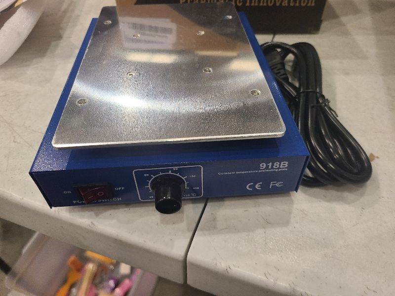 Photo 1 of 110V US Plug 7 inch Heating Plate LCD Screen Open Separator Desoldering Station for iPhone Samsung Cellphone Cracked Repair Refurbish fix Separating Tool Perheating Platform