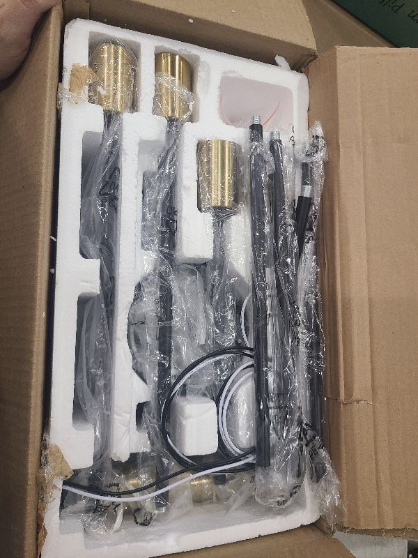 Photo 1 of 33" Modern Chandelier Ceiling Light Fixture, 12-Light Sputnik Chandeliers Gold and Black Mid Century Chandelier Over Table, Height Adjustable Chandeliers for Dining Room Living Room Kitchen Island