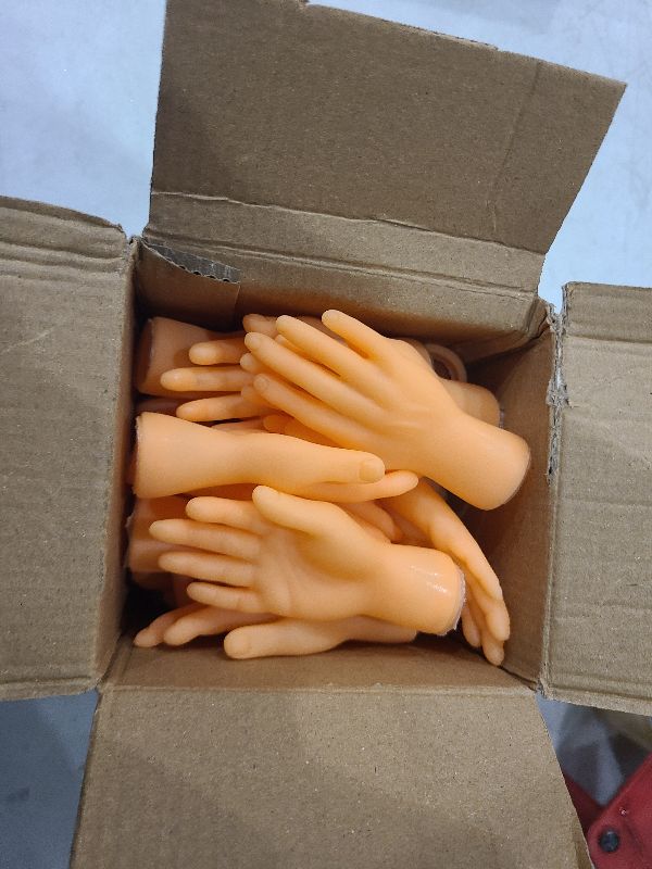 Photo 1 of 40 Pcs Tiny Hands Finger Puppets,Mini Hands Funny Hand Puppet for Prank,Little Hands for Puppet Show Gag Performance Gifts Stuff and Party Favors