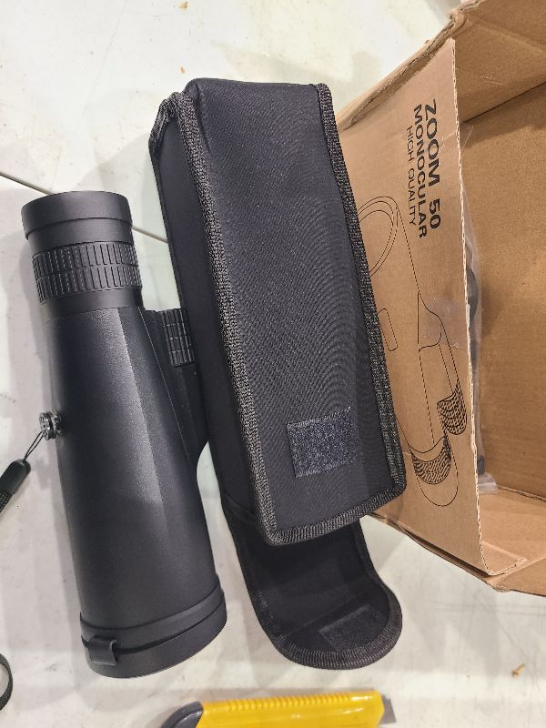 Photo 1 of 10-30x50 Monoculars for Adults High Powered with Smart Phone Holder & Upgraded Tripod, Starscope Monocular Military Grade for Outdoor Exploration, Bird Watching, and Scenic Viewing