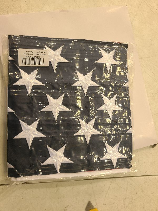 Photo 1 of American Flag 3x5 FT Outdoor, Double Sided Heavy Duty 210D Oxford Fabric, Embroidered Stars and 4 Rows Stitching Fly Ends with 2 Brass Grommets, USA National Country Flag for Wall Indoor Home Garden