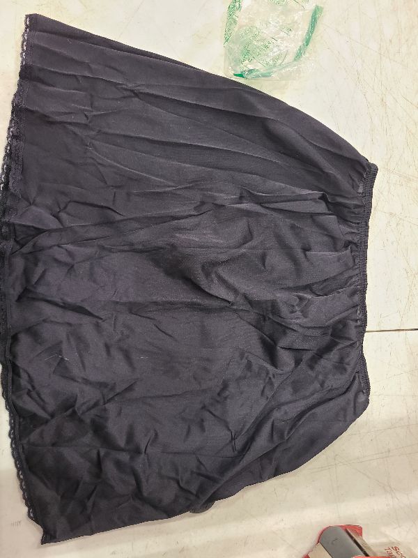 Photo 1 of Vanity Fair womens Everyday Layers Single Slit Half Slip, Midnight black, L (18" Length)