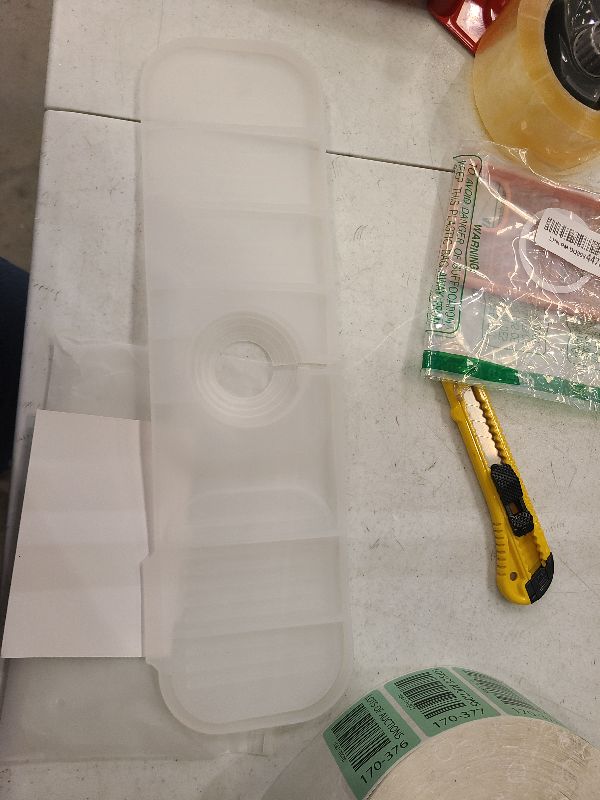Photo 1 of 14"X3.9"Transparent Color Kitchen Faucet Splash Guard - ?narrow version? 3 in 1 Splash Guard with 5° Ramp - Protects Sinks from Splashing, Ideal for Kitchens, Bathrooms and RVs