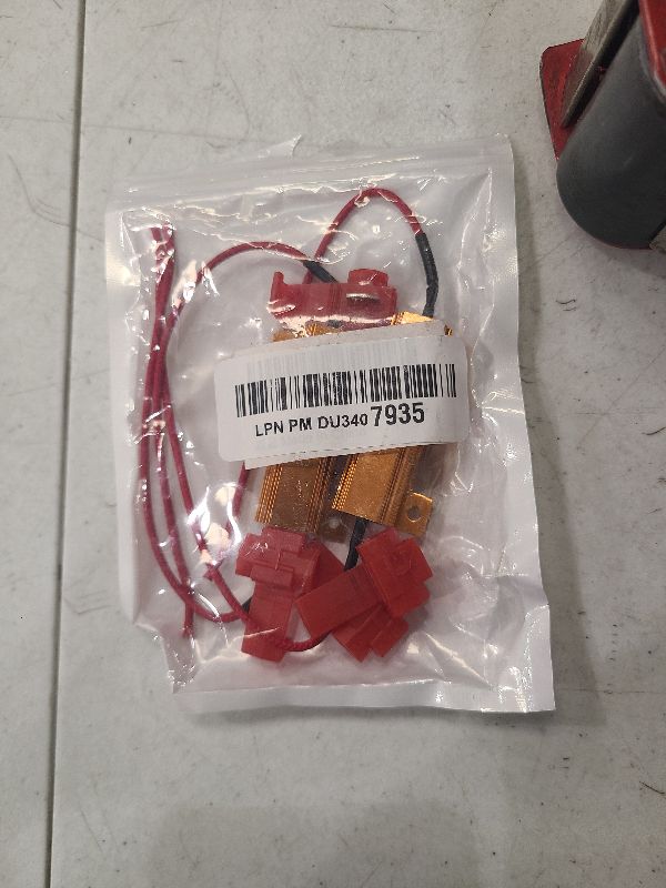 Photo 1 of 2 PCS Load Resistor,LED Turn Signal Resistor Flasher Adaptor with Wire and Clip,50W 6ohm LED Load Resistors Conversion Kit for Fix LED Bulb Hyper Flash Turn Signal Light Bulb Fast Blink Error Code (2)