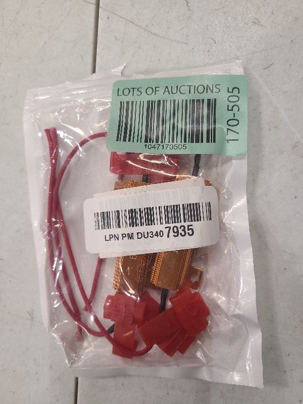 Photo 1 of 2 PCS Load Resistor,LED Turn Signal Resistor Flasher Adaptor with Wire and Clip,50W 6ohm LED Load Resistors Conversion Kit for Fix LED Bulb Hyper Flash Turn Signal Light Bulb Fast Blink Error Code (2)