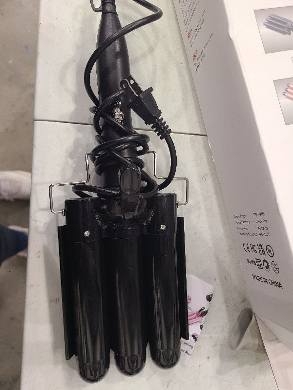 Photo 1 of 3 Barrel Curling Iron Jumbo 1.25 inch (32mm) Hair Curling Wand Crimper Instant Heating Adjustable Hair Curler with 2 Temperature Control