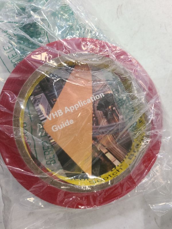Photo 1 of 3M Double Sided VHB Tape 0.5''x15.4Ft, Heavy Duty Mounting Tape Clear 4905 Adhesive Waterproof Foam Tape for Automotive Home Office Deco
