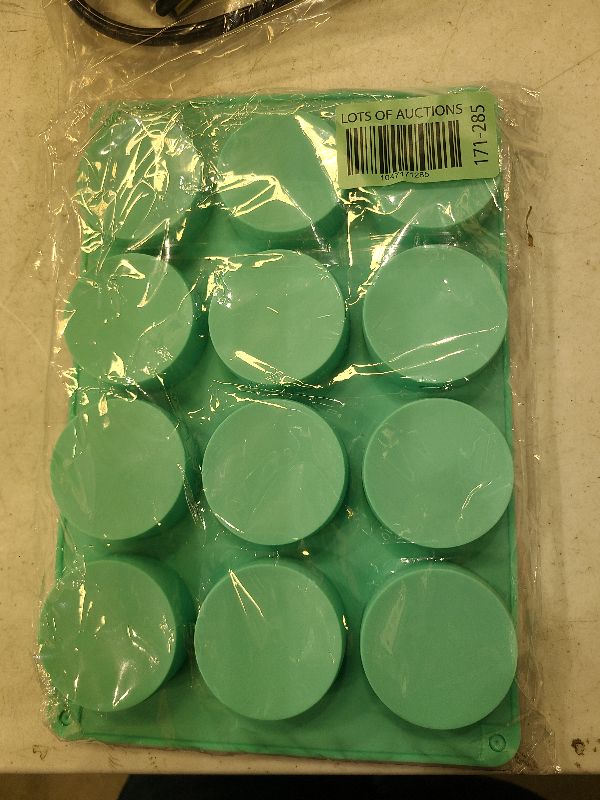Photo 1 of Actvty Round Chocolate Cookie Molds, New Size 12-Cavity Cylinder Chocolate Cover Cookie Silicone Molds for Candy Mini Cakes Jelly Baking?2 Pack?