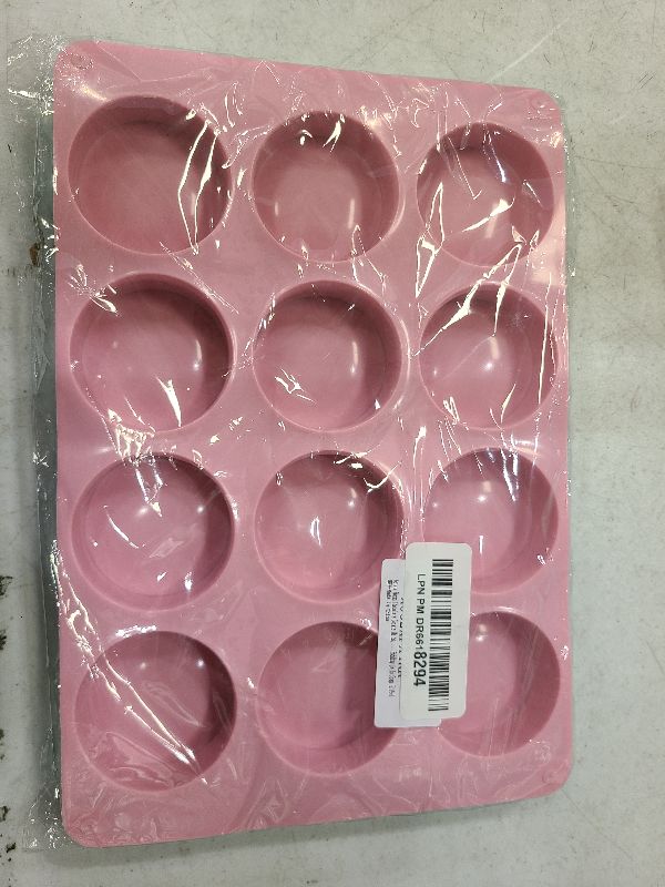 Photo 1 of Actvty Round Chocolate Cookie Molds, New Size 12-Cavity Cylinder Chocolate Cover Cookie Silicone Molds for Candy Mini Cakes Jelly Baking?2 Pack?