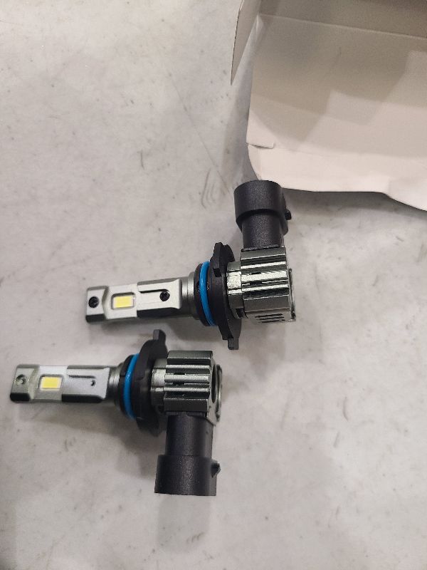Photo 1 of 9005 Bulbs, 16000LM Super Bright HB3 Fog Light, 6000K Cool White, Real 1:1 Size Plug and Play, Canbus Ready, lP67 Waterproof, Pack of 2