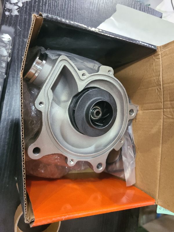 Photo 1 of A-Premium Engine Water Pump W/O-Ring [fits SOHC, 4Cyl 1.6L] Compatible with Mini Cooper 2002 2003 2004 2005 2006 2007 2008, (W11B16A), [6-Impeller Vane, Reverse], Replace for# 1600-99541