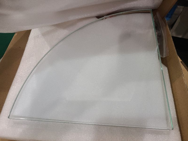 Photo 1 of AlaKong 2 Sets Glass Shower Shelves - Corner Shower Shelf Organizer for Soap & Shampoo, Adhesive Bathroom Shelf, No Drilling