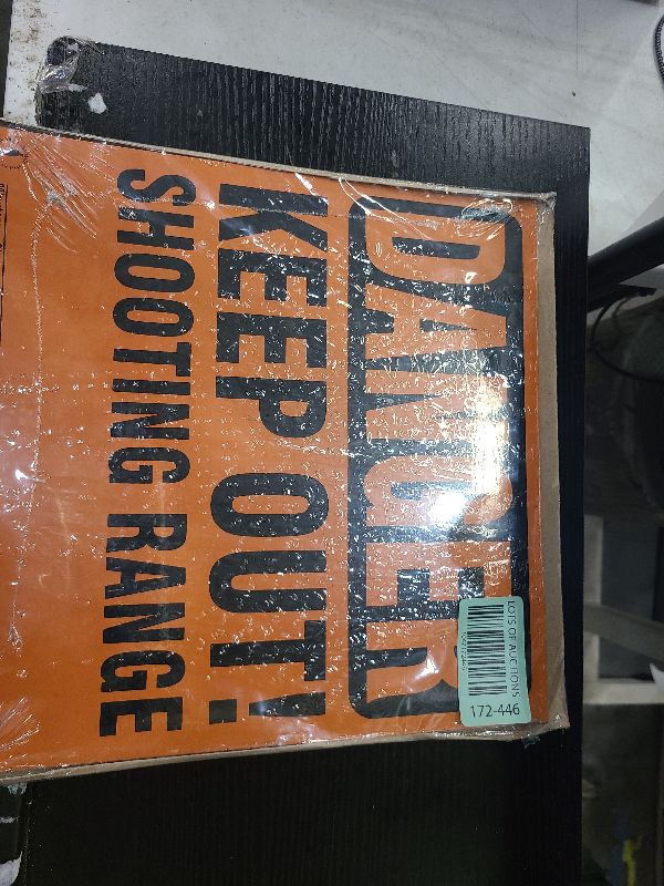 Photo 1 of 4 Pack Aluminum Posted Private Property Signs (Orange)