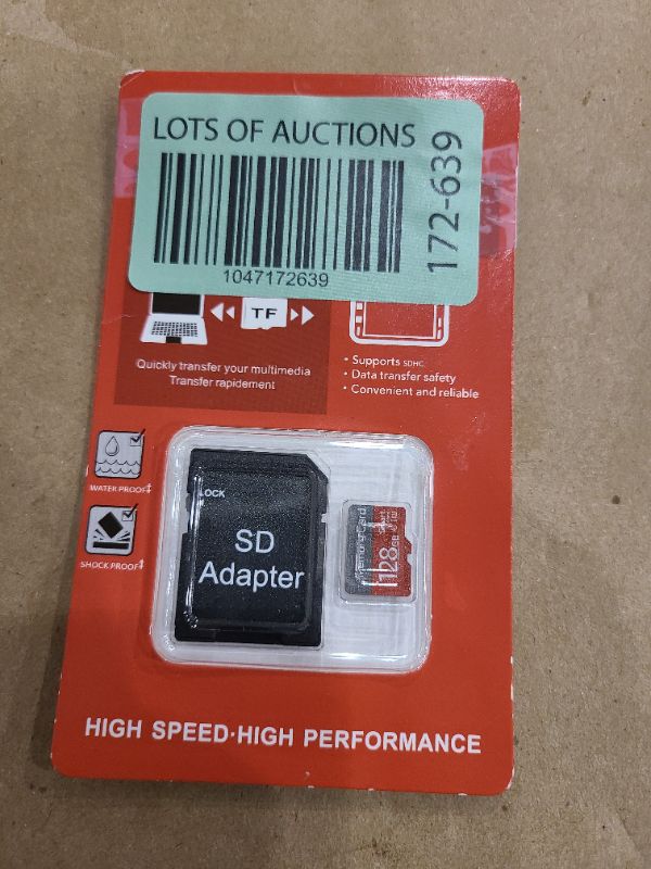 Photo 1 of 128GB TF Card Flash Memory Card Ultra High Speed U3 C10 TF Card with Adapter