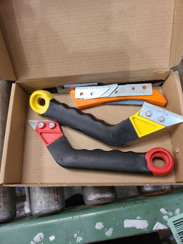 Photo 1 of 11 Pack Grout Removal Tool Kit, 2 Tile Grout Saws with 6 Extra Blades + Bonus Hand Grout Saw & 2 Grout Cleaning Blades, Ideal for Tile Gap Cleaning and Repair