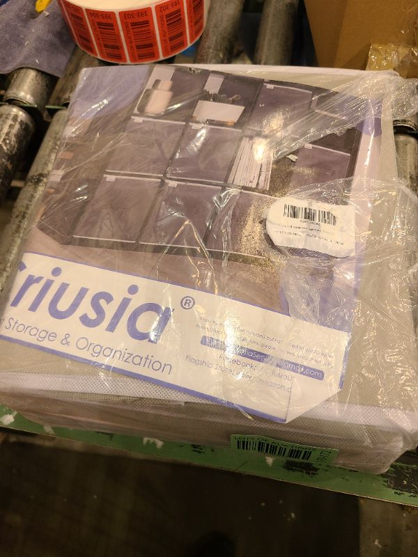 Photo 1 of Criusia Storage Cubes - 11 Inch Heavy Duty Fabric Storage Bins for Shelves Closet, Cube Organizer - 8 Pack Collapsible Cube Storage Bins Baskets for Organizing Clothes Blankets Toys (Grey)