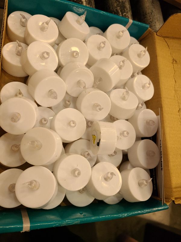 Photo 1 of 50 PCS Butterfly Luminary Bags & 50 PCS Battery Tea Lights, White Luminary Bags with Flameless Candles, LED Lamp Holiday Gift Flameless LED Tealight for Outdoor Christmas Thanksgiving Decorations