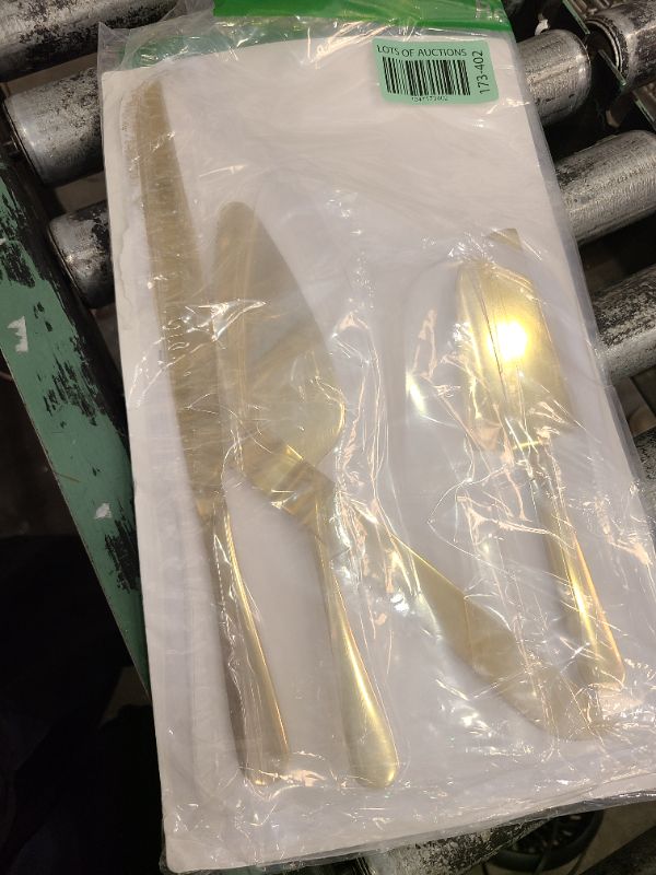 Photo 1 of 4 Pcs Gold Cake Cutting Set, Premium Cake Cutter & Pie Server Set for Wedding, Thickened Stainless Steel Cake Knife and Server with Rounded Edges, Pie Server Spatula Birthday Christmas Gift