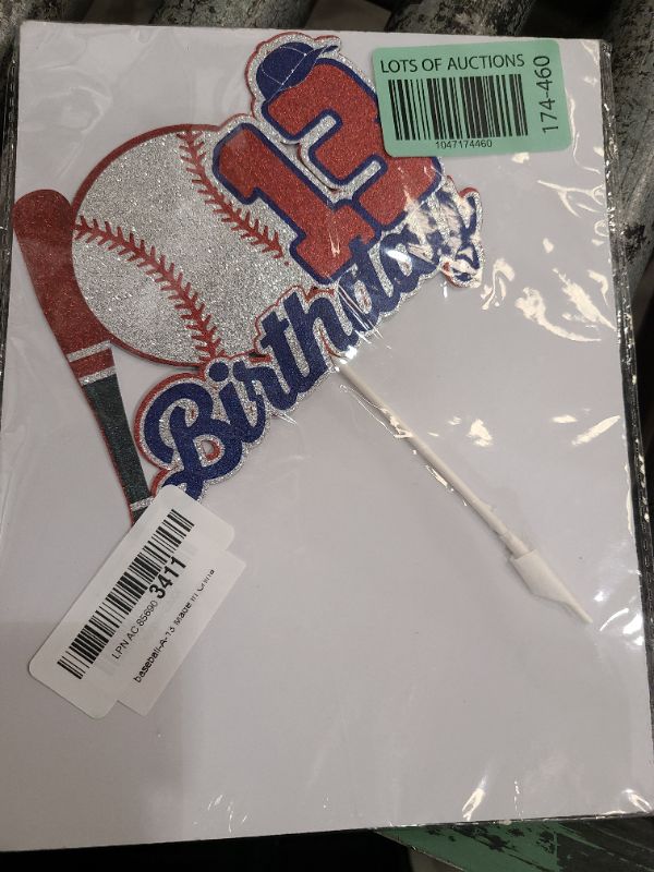 Photo 1 of 13 Baseball Cake Topper for Boys Girls Red Baseball Birthday Party Decorations Ball Sports Cake Toppers 13th Happy Birthday Baseball Cake Decorations