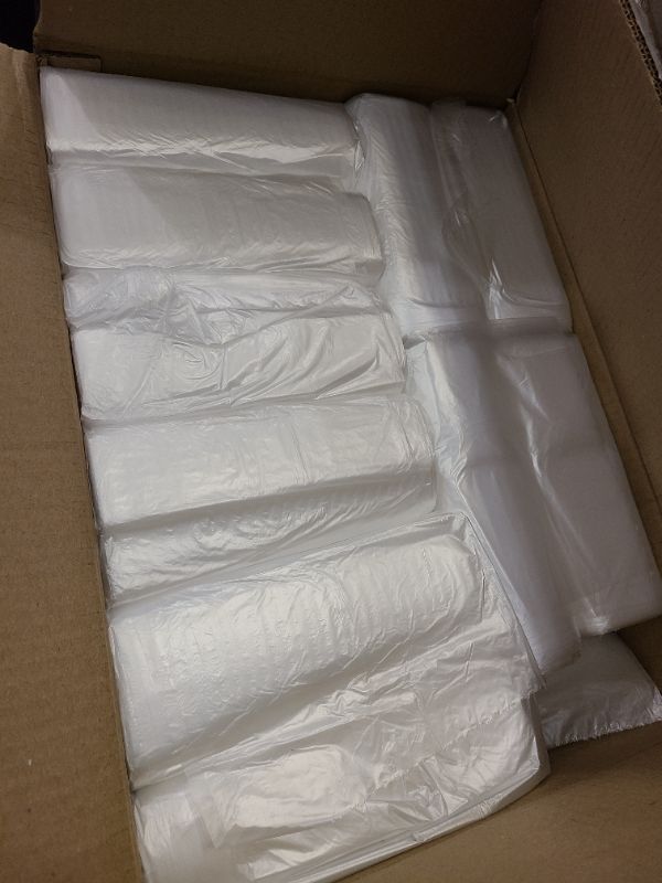 Photo 1 of 12 to 16 Gallon Trash Bags - 950 Count - 24" x 33" Clear Plastic Garbage Bags Tall Can Liners for Home & Office - Household Items Cleaning Products, Kitchen Supplies - 13 Gallon Trash Bag, 15 Gallon