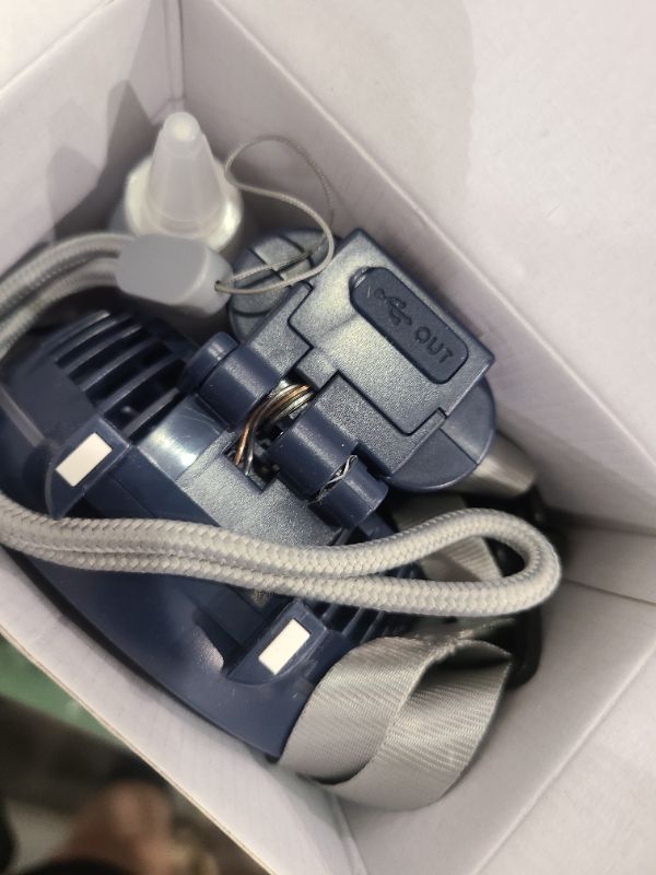 Photo 1 of HandFan 5200mAh Upgraded Handheld Misting Fan, Rechargeable Personal Mister Fan, Spray Water Mist Fans, Electric Mini Hand Cooling AC Ice Fans for Beach Travel Outdoors(Royal Blue)