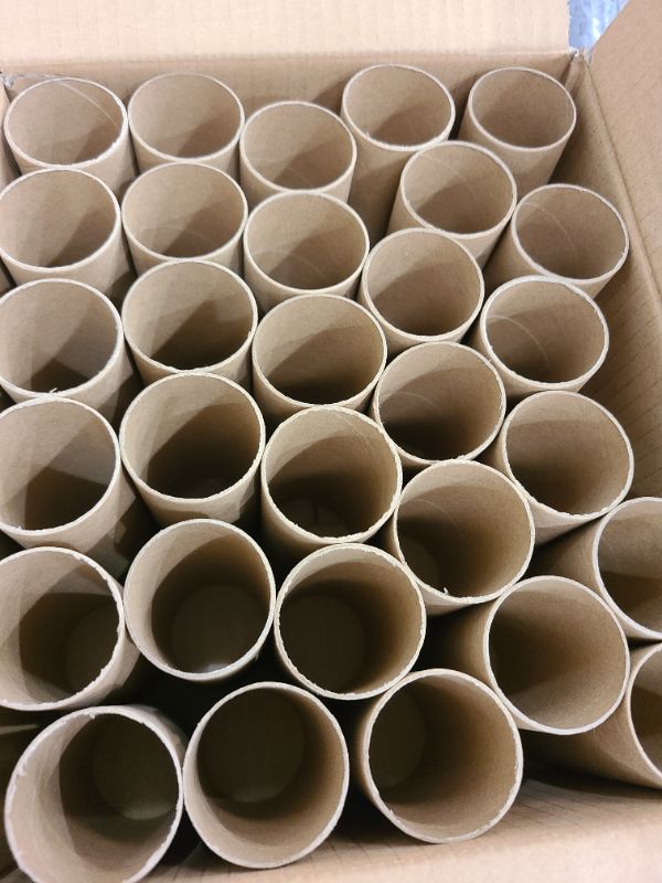 Photo 1 of 30 Pack Craft Rolls - Thick Cardboard Tubes for Crafts - Round Tubes - Cardboard Tubes For Crafts - Craft Tubes - Craft Round Tubes - Paper Tube for Crafts - 1.57 x 3.9 inches - Brown